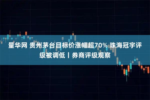 量华网 贵州茅台目标价涨幅超70% 珠海冠宇评级被调低丨券商评级观察